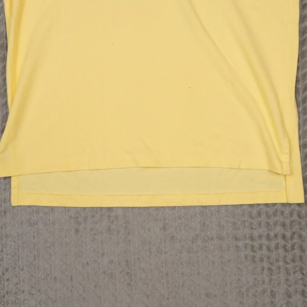 Polo Ralph Lauren Polo Shirt Mens XL Yellow Pique Cotton Classic